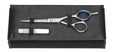 Hair scissors and thinning shears Byblos Cobalt 5.5", 6" and 6.5". Professional product finished in cobalt. Kalindra cutlery