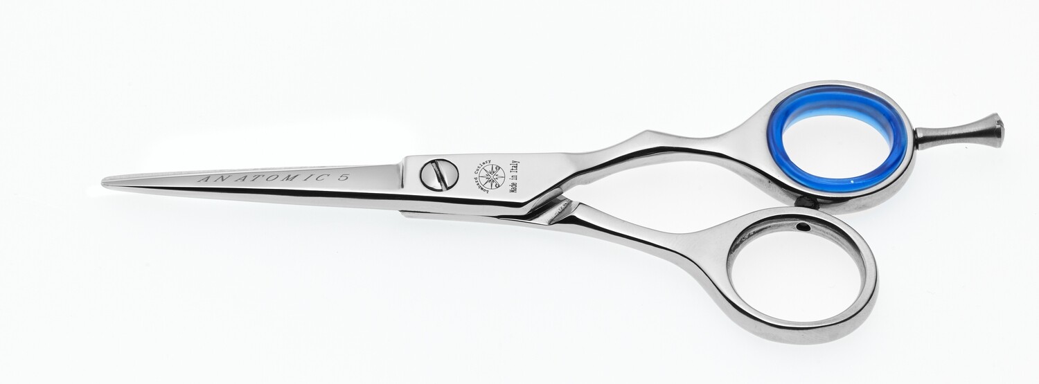 Tekno Line Hair Scissors and Thinning Shears 5", 5.5" and 6". Professional High-Carbon Stainless Steel Product, The product I choose is: Anatomic scissors size. 5" - 12,7 cm