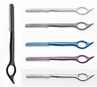 Razors Line III Millennium available with 10-blade cartridge. Professional products. Kalindra cutlery