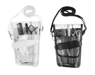 Scissor holder with shoulder strap. 2 colors. Kalindra cutlery
