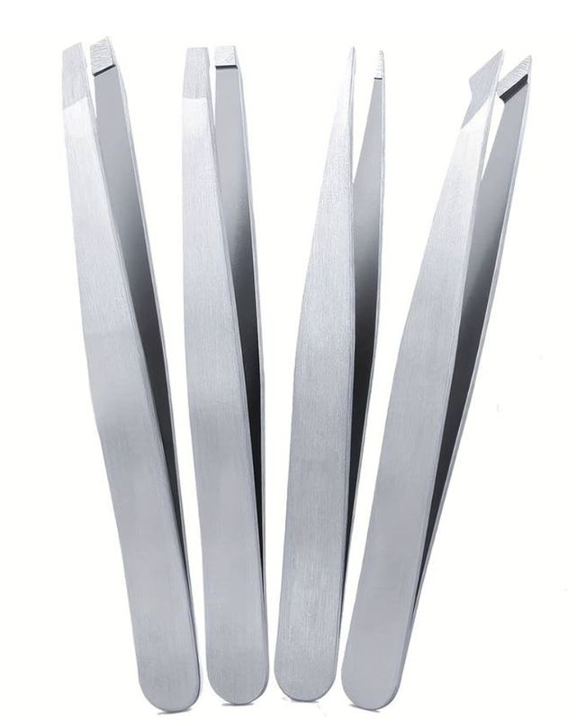 Tweezers and tongs in steel or nickel. Kalindra cutlery