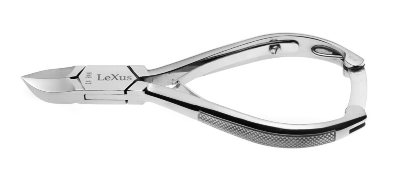 Coupe-ongles pour pieds en acier poli. Double, encastré, 14 cm. Couverts Kalindra