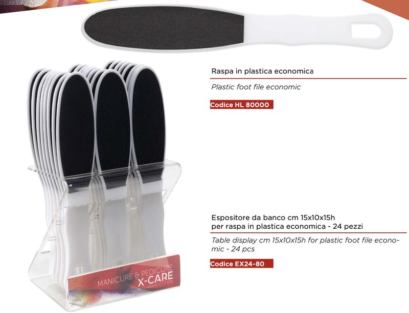 Ergonomic Plastic Foot File - Kalindra Cutlery