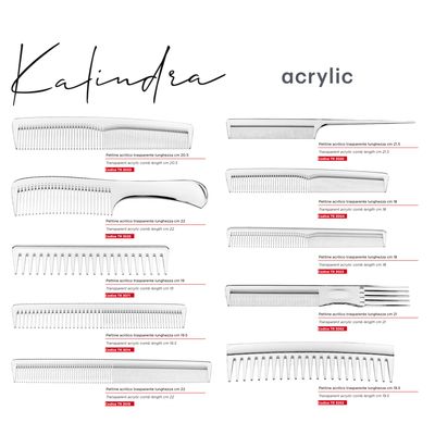Transparent High-Tech Acrylic Comb. Kalindra Cutlery