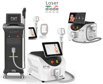 KALINDRA | BF Tech. AliceD TETRA EVO. Diode Laser for Hair Removal and PhotoStimulation, Tabletop or Trolley Version