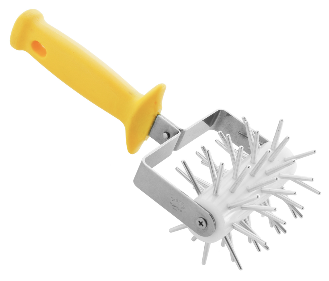 KALINDRA | Lilly. Dough perforator in stainless steel, aluminum, and PP