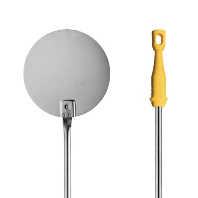 KALINDRA | Lilly. VENICE. Smooth pizza peel in stainless steel. Ø 20 - 26 cm. H 70 - 135 cm