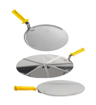 KALINDRA | Lilly. Stainless steel pizza cutter for serving and slicing pizzas. 11 options for every need