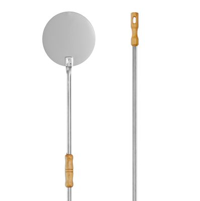 KALINDRA | Lilly. CODROIPO. Pizza peel for baking, 170 cm. Made of stainless steel, available in smooth or perforated versions
