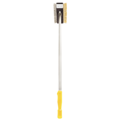 KALINDRA | Lilly. Double Brush Stainless Steel-Brass with Scraper - h 110 cm
