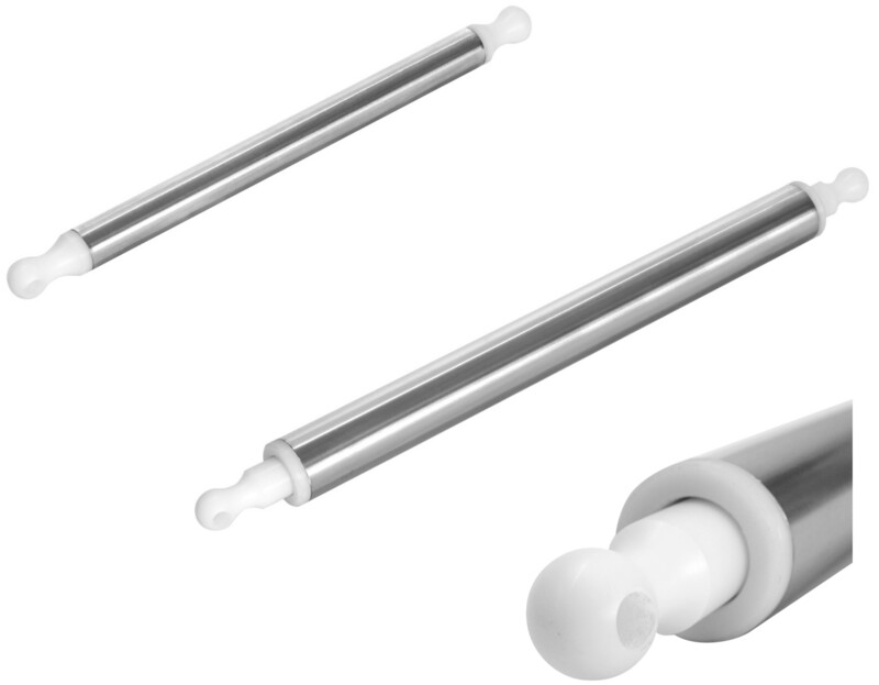 KALINDRA | Lilly. Stainless steel rolling pin for pizza and pasta. Available in 2 models