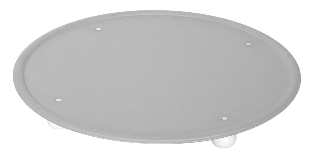 KALINDRA | Lilly. Aluminum rimmed plate for display/serving with feet. H mm 40