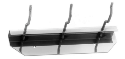 KALINDRA | Lilly. Stainless steel wall support with 3, 4, and 5 welded hooks