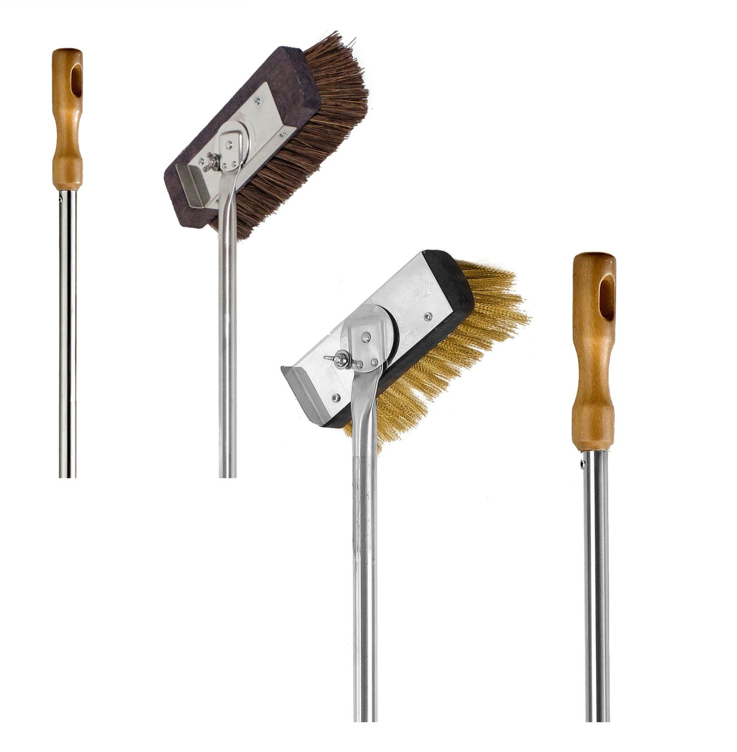 KALINDRA | Lilly. Rotating brush available in brass and natural fiber. h 170 cm