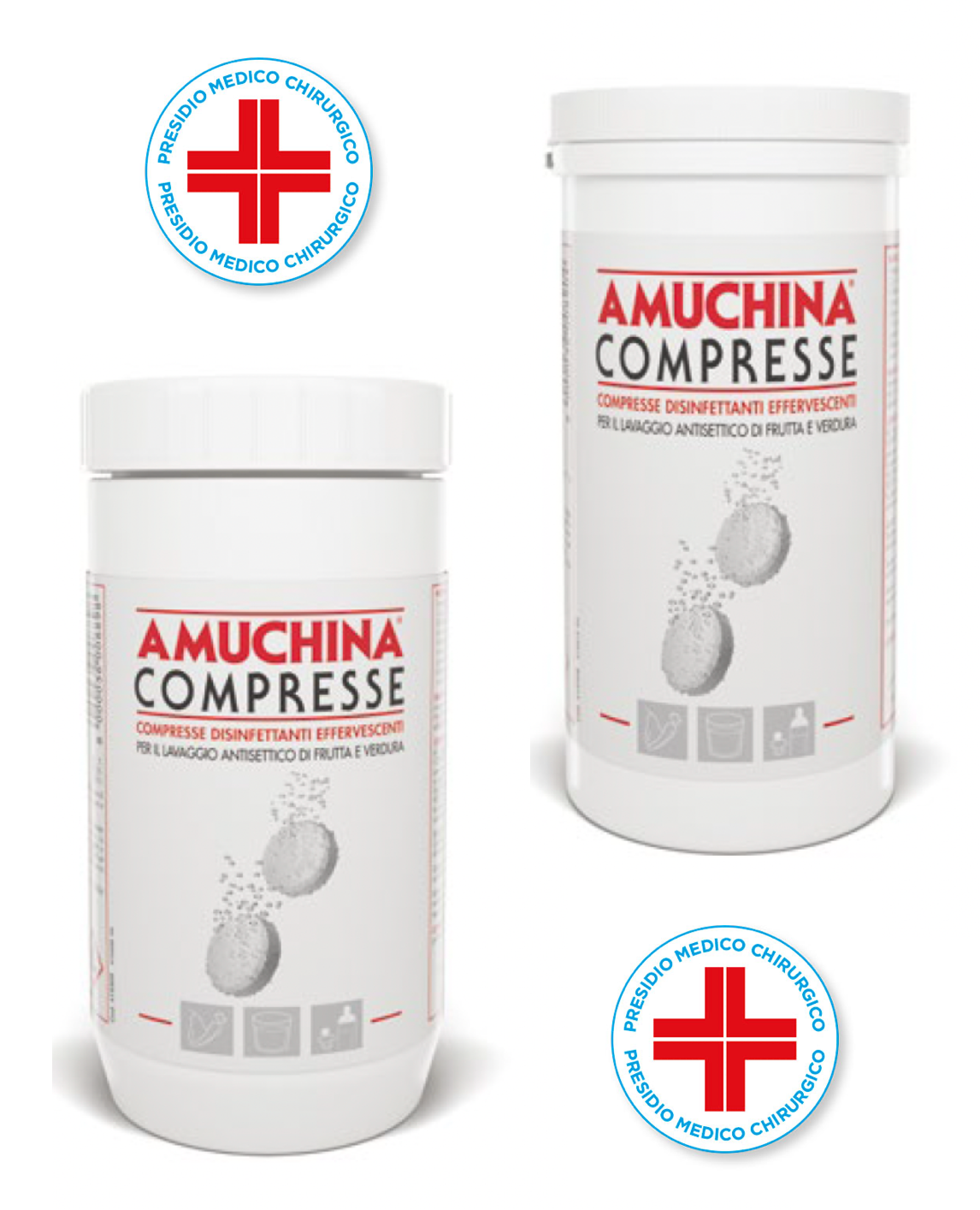 BLUE FARM | Amuchina. Tabletten zum antiseptischen Waschen und Desinfizieren von Gegenständen