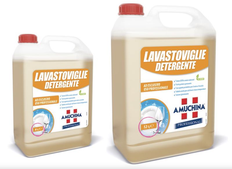 Amuchina. Dishwasher detergent for hard water in 2 formats