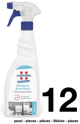 Amuchina. Multi-purpose spray detergent for food areas - 750 ml