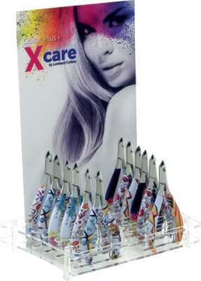 Cuticle and nail clippers in stainless steel. Decorated with fantasy design from the X Care Color Plus line