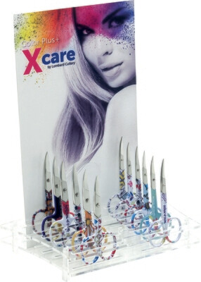 Stainless steel scissors for skin and nails Fantasy 9 cm - 3.5". X-Care Color Plus Line. Kalindra cutlery