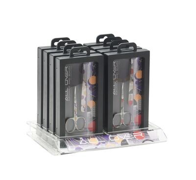 All Over. Manicure kit displays: assorted and decorated. Kalindra cutlery