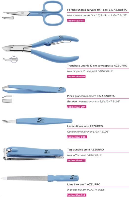 Sesto Senso. Soft Touch Manicure Line. Kalindra cutlery