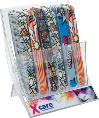 Nail file 150/240 assorted decorations. Kalindra cutlery
