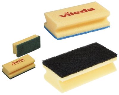 KALINDRA | Vileda Professional. Glitzi Superstrong. Abrasive sponges. Foam support. 10 pcs