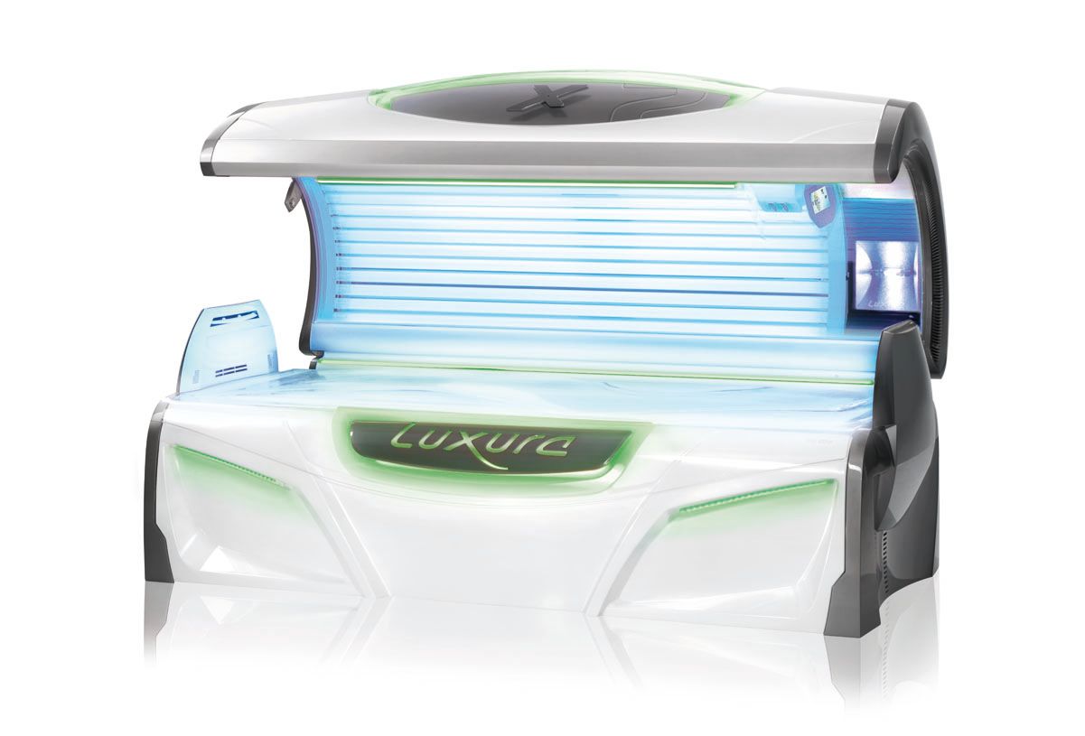 KALINDRA | INP. Luxura X 7. Professional tanning bed with 38 / 42 low-pressure lamps and 3 / 4 high-pressure lamps. Available in 8 variants