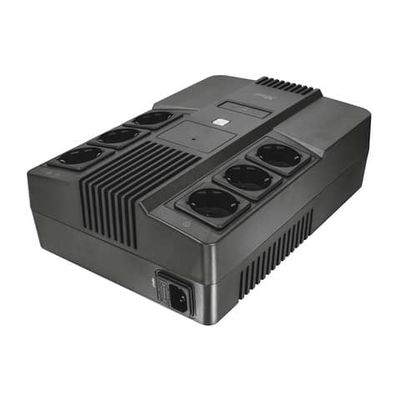 Gruppo di continuit (UPS) MAXXON POWERSTRIP 800VA Trust 6 prese a parete - nero - 23326