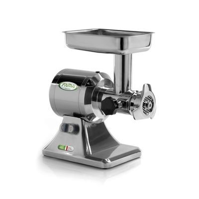 KALINDRA | FAMA. TS12. Professional meat grinder with 70 mm mouth. 8 versions available in stainless steel and aluminum.