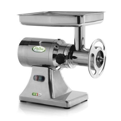 KALINDRA | FAMA. TS32. Ventilated professional meat grinder with 98 mm mouth. 8 solutions available in Stainless Steel and Aluminum