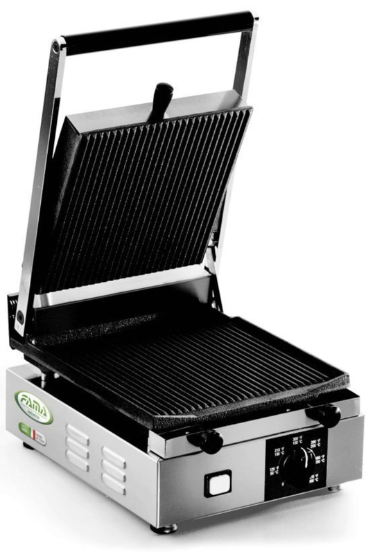 KALINDRA | FAMA. Grill plate available with smooth or ribbed top. 3 models