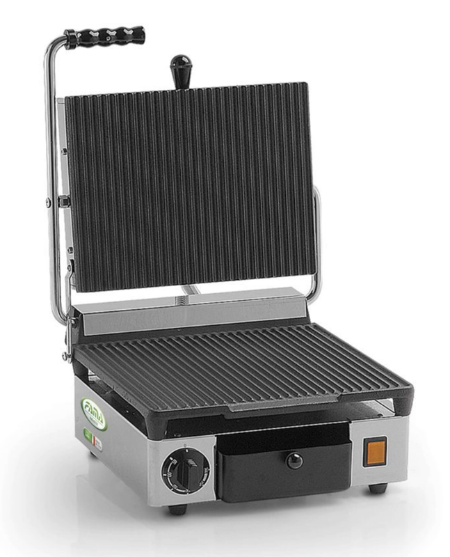 KALINDRA | FAMA. Grill plate available with smooth or ribbed top. 3 models