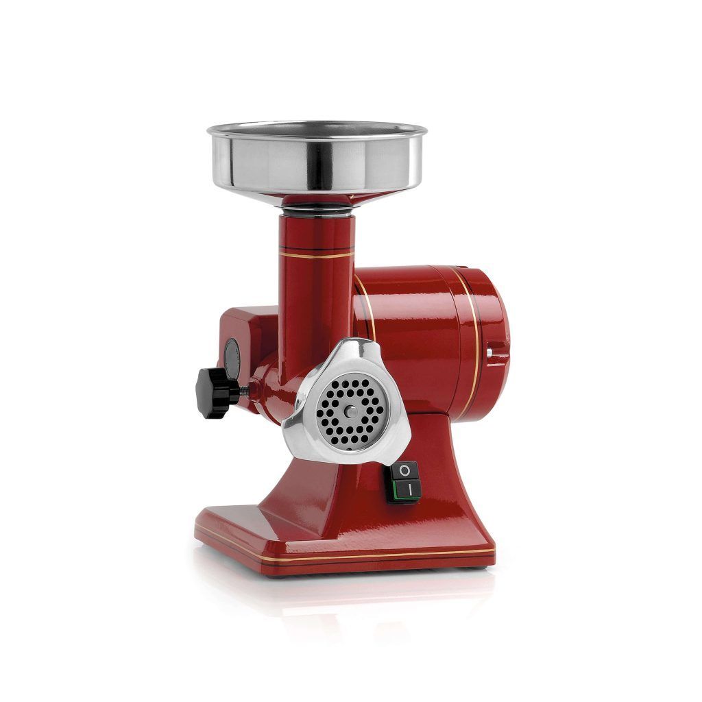 KALINDRA | FAMA. TS8R. Professional meat grinder with 60 mm mouth. Two options available in stainless steel and aluminum.