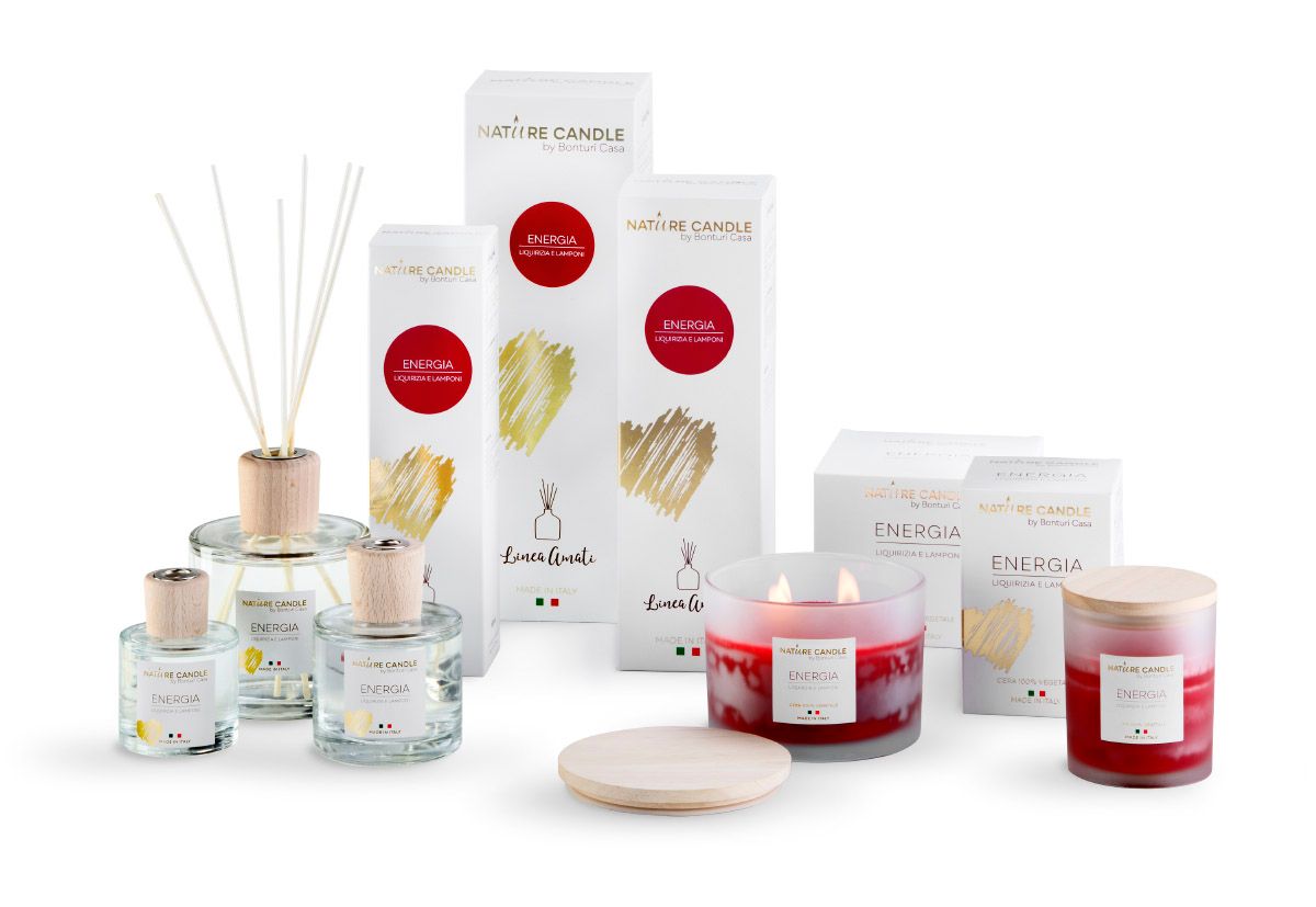 KALINDRA | B Casa. Candles, 100% vegetable, Amati line. Energy: Licorice and Raspberries