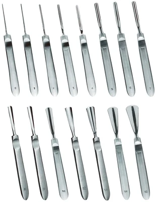 Fixed gouge Lexus in steel and carbon. Flat handle. Kalindra cutlery