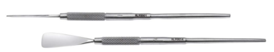 Fixed gouge X-Care Inox Plus in steel and carbon. Round handle. Kalindra cutlery