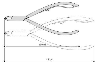 Cobalt Leather Nipper, Rounded, Overlapping, Single Bar Spring. Available in 6 Models. Kalindra Cutlery