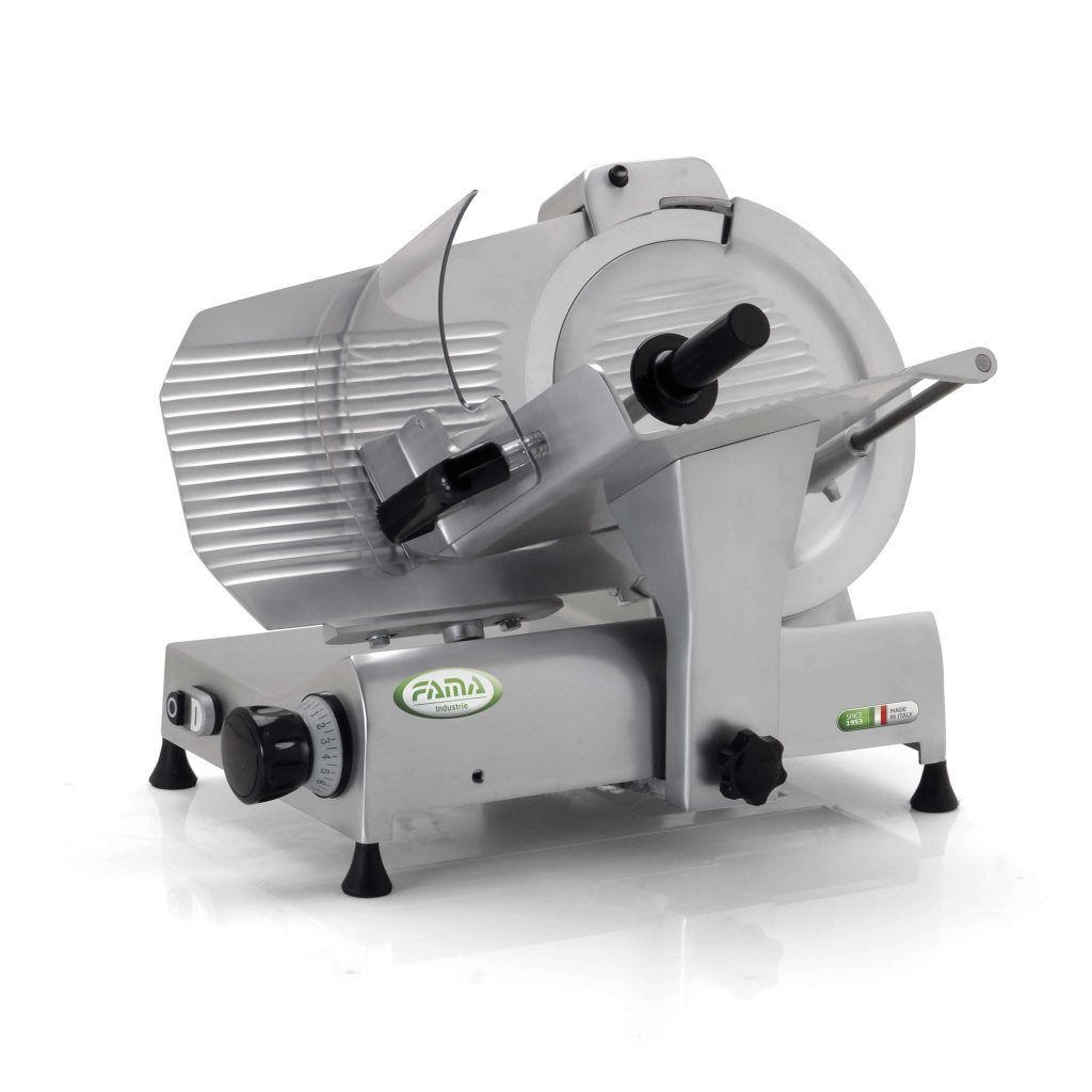 KALINDRA | FAMA. LUX. Gravity slicer in anodized aluminum with 300 mm blade