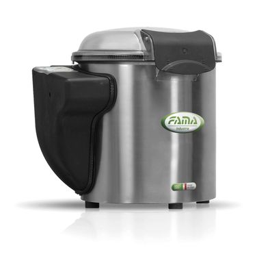 KALINDRA | FAMA. Kartoffelschäler aus Edelstahl für die Arbeitsplatte. 5 kg Kapazität.