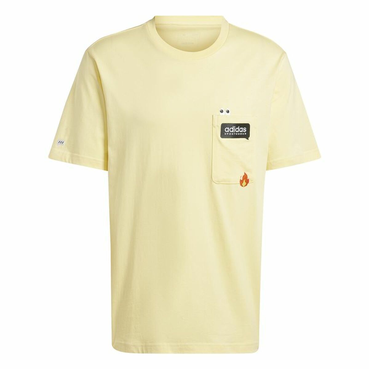 KALINDRA | BB. Men’s Short Sleeve T-Shirt Adidas Remoji Pocket Graphic Yellow Golden