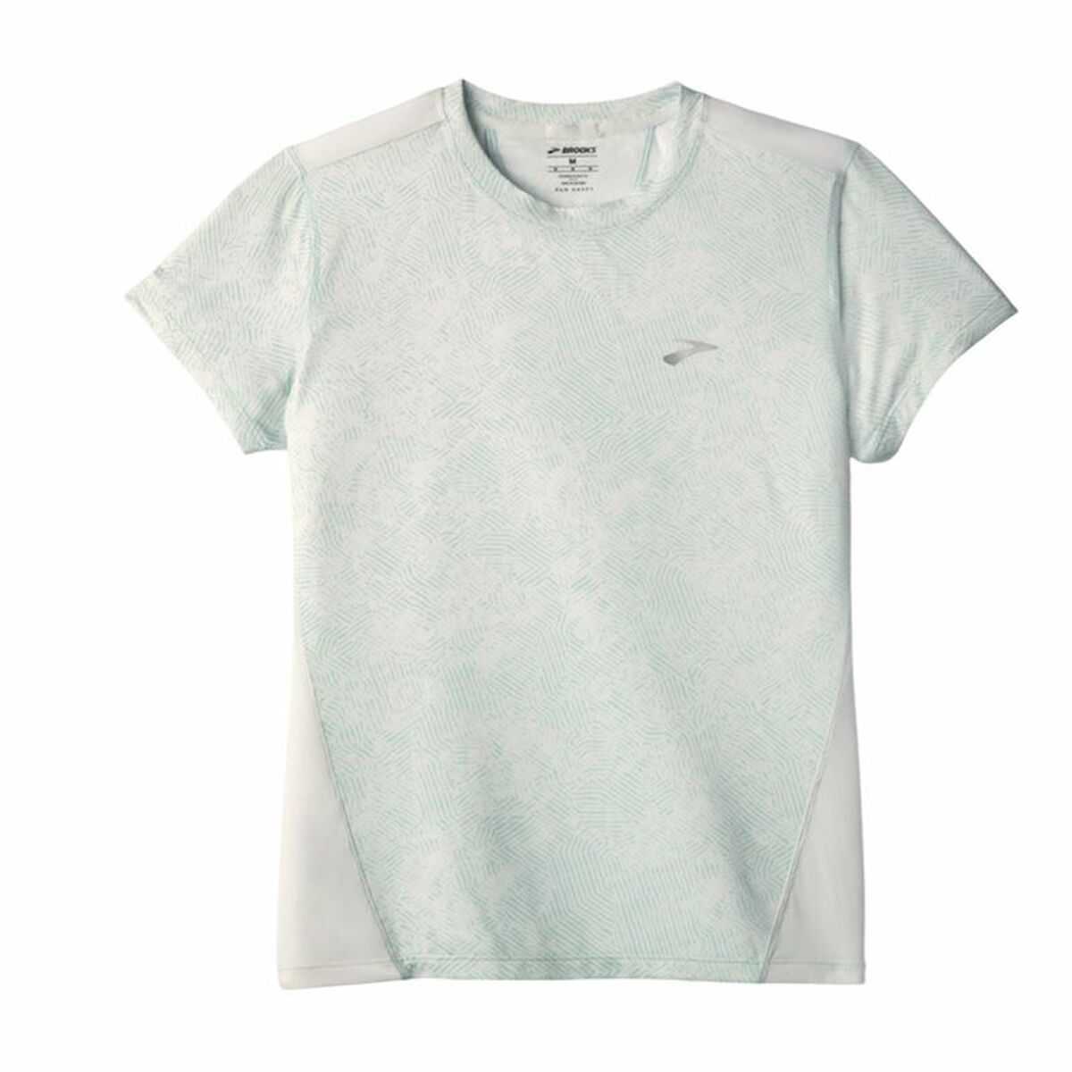 KALINDRA | BB. Men’s Short Sleeve T-Shirt Brooks Sprint Free Sleeve White Light Blue