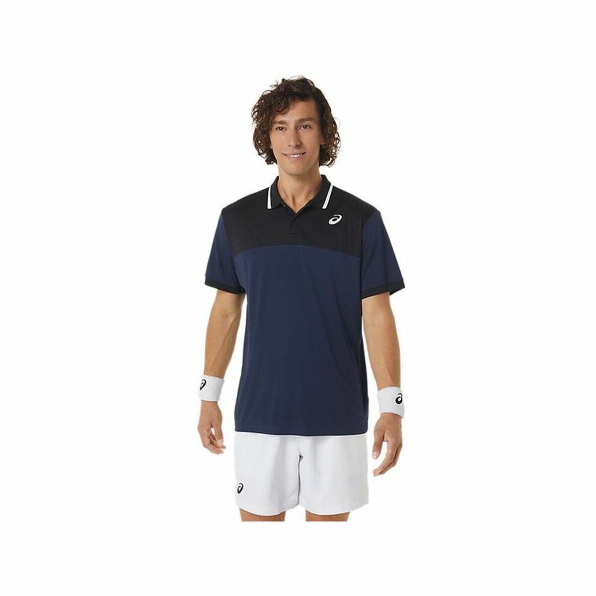 KALINDRA | BB. Men’s Short Sleeve Polo Shirt Asics Court Navy Blue