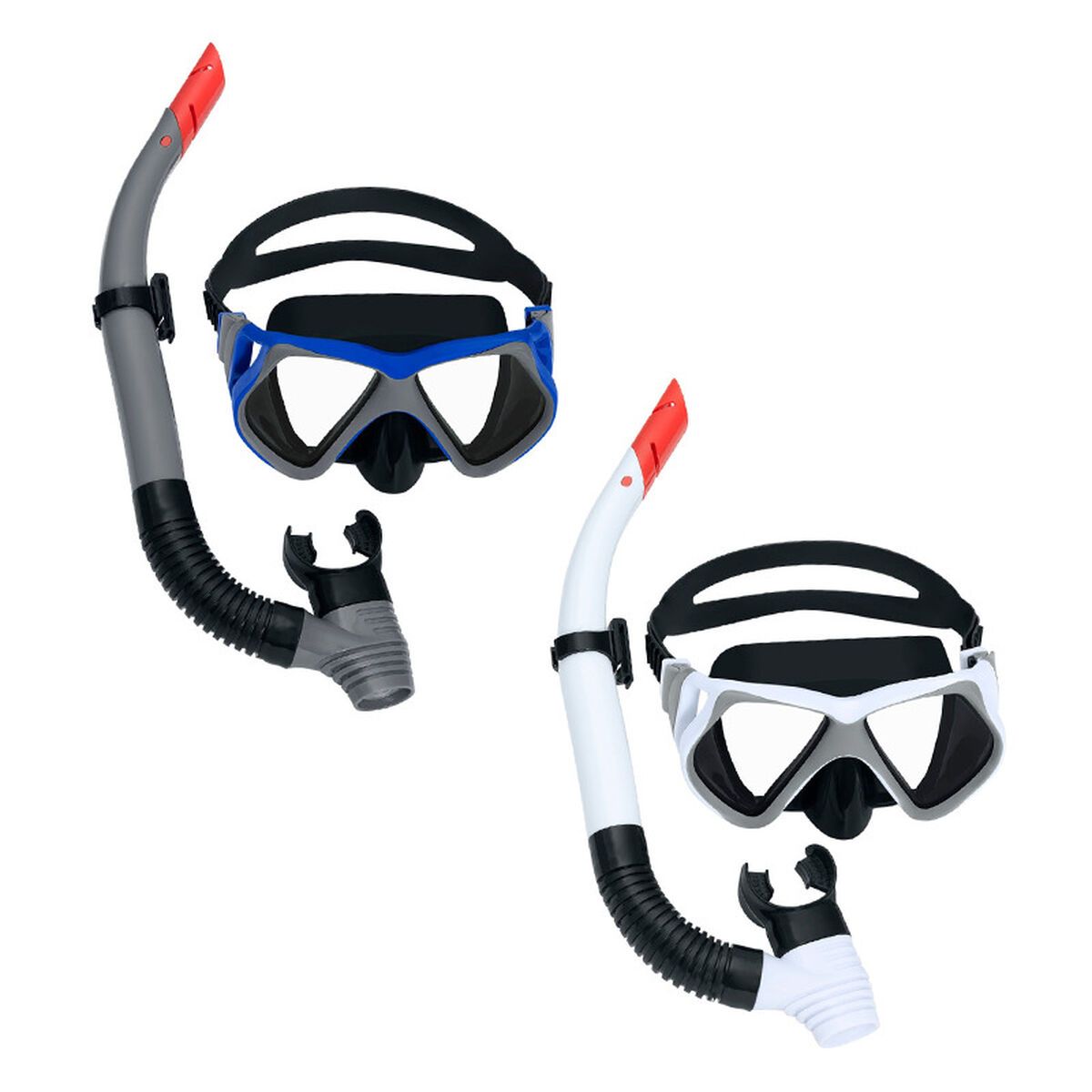 KALINDRA | BB. Snorkel Goggles and Tube Bestway White Grey Adult (1 Unit)