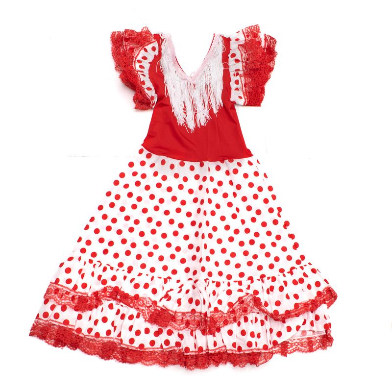 KALINDRA | BB. Dress Flamenco VS-RBLANCO-LRO10 10 Years