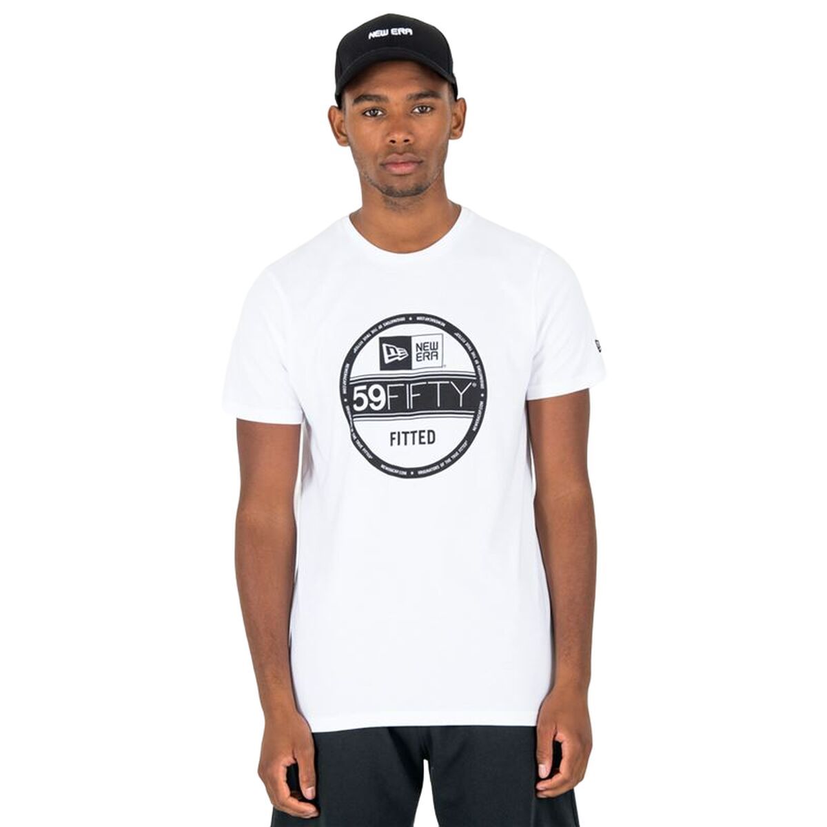 KALINDRA | BB. Men’s Short Sleeve T-Shirt New Era  Essential Visor Sticker White