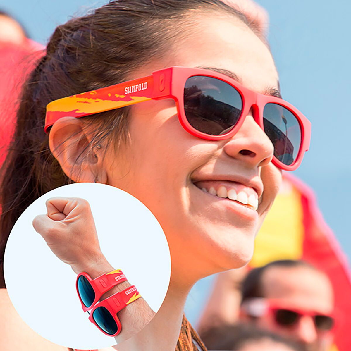 KALINDRA | BB. Roll-up sunglasses Sunfold Spain Red