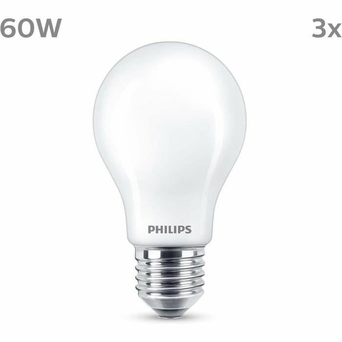 KALINDRA | BB. LED lamp Philips A60 E27 Soft green E 7 W 60 W E27 806 lm 3 Units (2700 K)