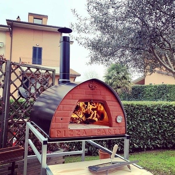 KALINDRA | Pizza Party. Wood-fired oven Pizzone 70x90 cm. 4 pizzas