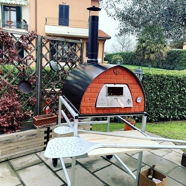 KALINDRA | Fête de la Pizza. Four à bois Pizzone 70x90 cm. 4 pizzas